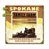 Tractor Family Farm Metal 28x28