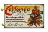 Seductive Cafe Chick Metal 23x39