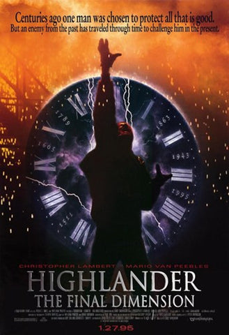 Highlander the Final Dimension Movie Poster Print