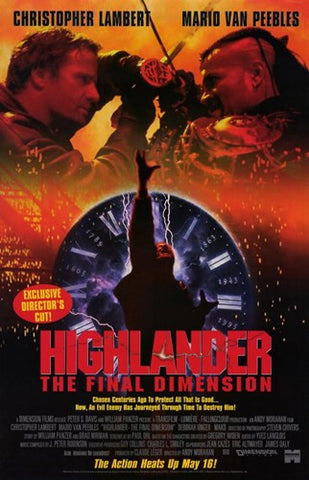 Highlander the Final Dimension Movie Poster Print