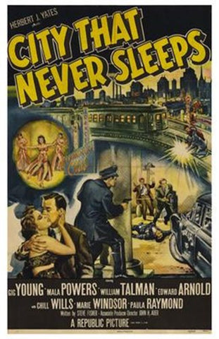 City That Never Sleeps Movie Poster Print