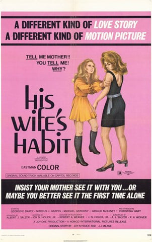 His Wife's Habit Movie Poster Print