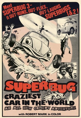 Superbug Craziest Car in World Movie Poster Print