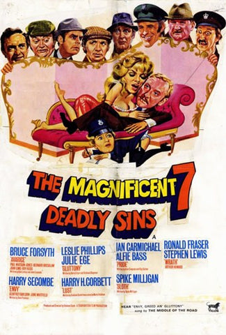 The Magnificent Seven Deadly Sins Movie Poster Print