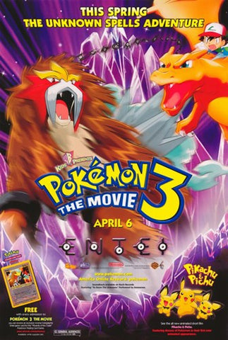 Pokemon 3: the Movie Movie Poster Print