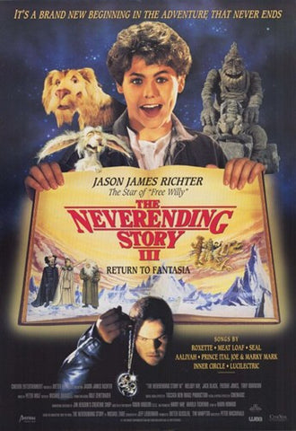 NeverEnding Story 3: Escape from Fantasia Movie Poster Print