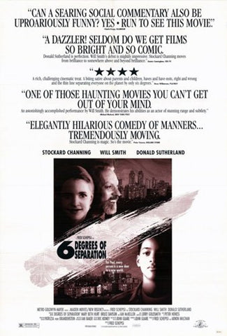 Six Degrees of Separation Movie Poster Print