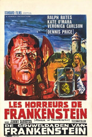 The Horror of Frankenstein Movie Poster Print