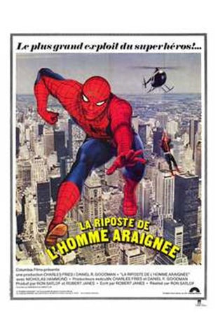 Spiderman Strikes Back Movie Poster Print