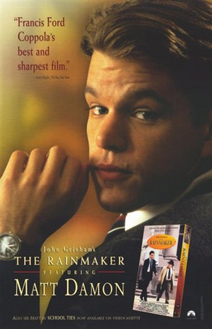 John Grisham's the Rainmaker Movie Poster Print