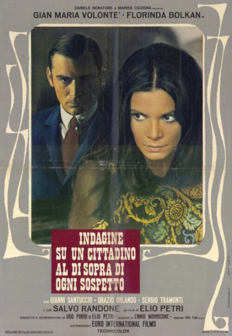 Investigation of a Citizen Above Suspicion Movie Poster Print
