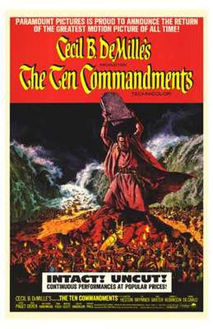 Ten Commandments Movie Poster Print