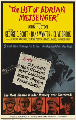 The List of Adrian Messenger Movie Poster Print