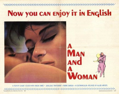 Man and a Woman Movie Poster Print