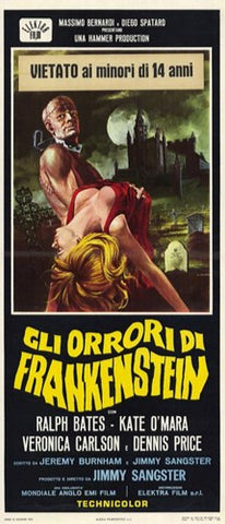 The Horror of Frankenstein Movie Poster Print