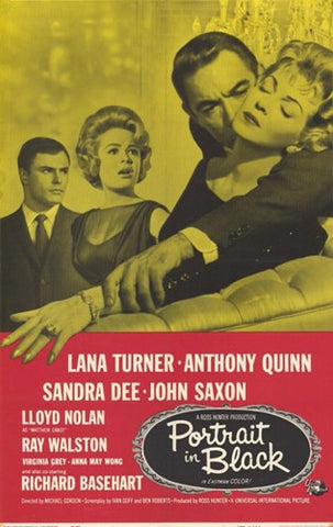 Portrait in Black Movie Poster Print