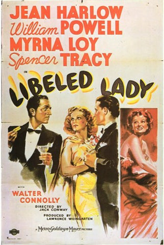 Libeled Lady Movie Poster Print