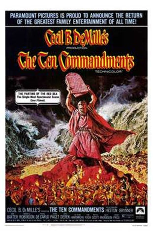 Ten Commandments Movie Poster Print