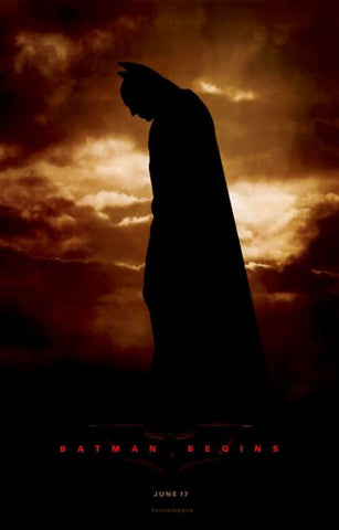 Batman Begins Movie Poster Print