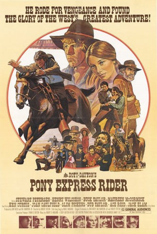 Pony Express Rider Movie Poster Print