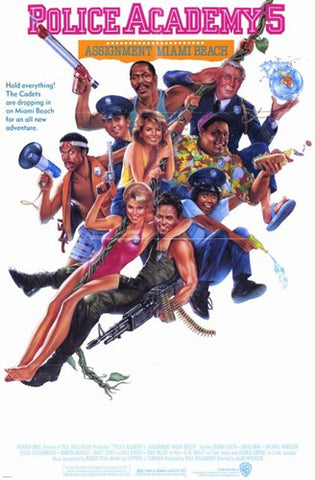Police Academy 5 Assignment Miami Beach Movie Poster Print