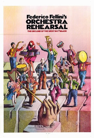 Orchestra Rehearsal Movie Poster Print