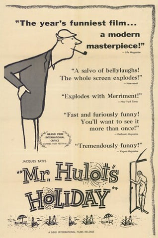 Mr Hulot's Holiday Movie Poster Print