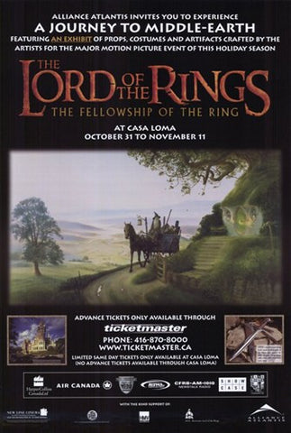 Lord of the Rings: Fellowship of the Ring Movie Poster Print