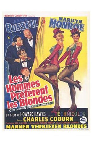 Gentlemen Prefer Blondes Movie Poster Print