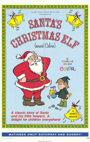 Santa's Christmas Elf (Named Calvin) Movie Poster Print