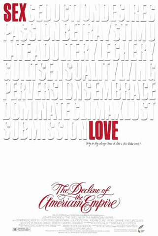 Decline of the American Empire Movie Poster Print