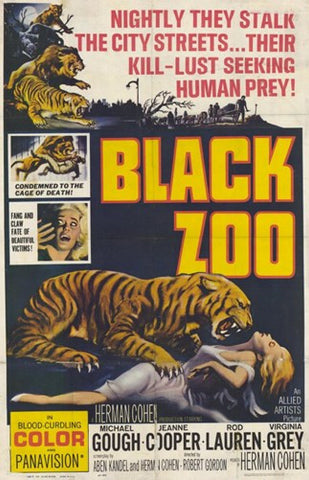 Black Zoo Movie Poster Print