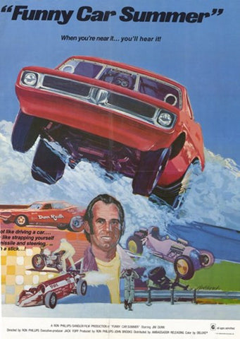 Funny Car Summer Movie Poster Print