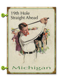 Championship Golfer Wood 23x31