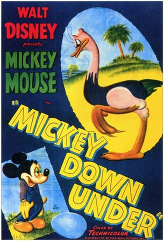 Mickey Down Under Movie Poster Print