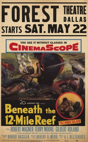 Beneath the 12 Mile Reef Movie Poster Print