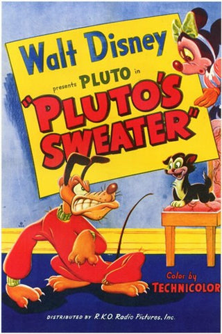 Pluto's Sweater Movie Poster Print