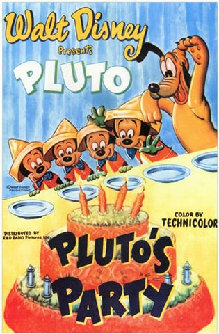 Pluto's Party Movie Poster Print