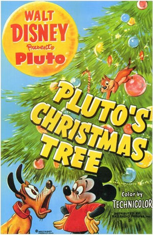 Pluto's Christmas Tree Movie Poster Print
