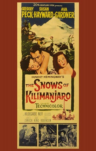 The Snows of Kilimanjaro Movie Poster Print