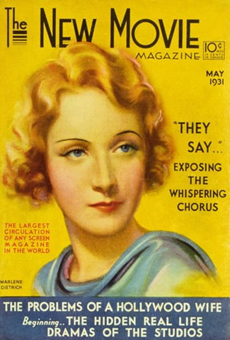 Marlene Dietrich Movie Poster Print