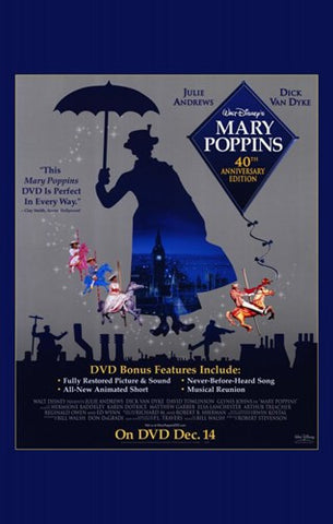 Mary Poppins Movie Poster Print