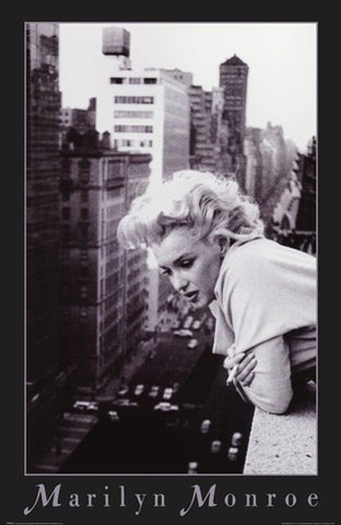 Marilyn Monroe -  NYC balcony Movie Poster Print