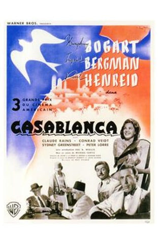 Casablanca Movie Poster Print