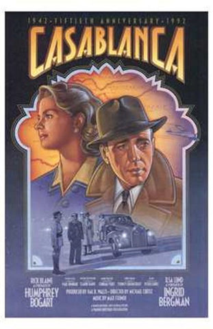 Casablanca Movie Poster Print