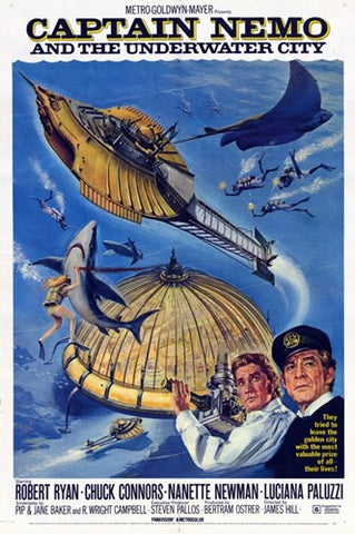 Captain Nemo and the Underwater City Movie Poster Print