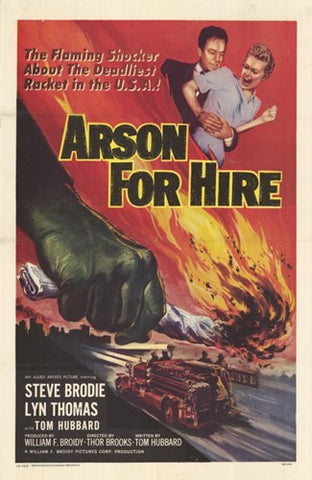 Arson for Hire Movie Poster Print