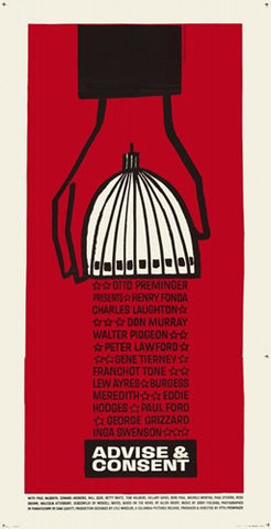 Advise and Consent Movie Poster Print