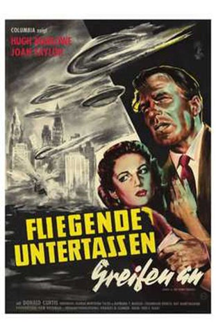 Earth Vs the Flying Saucers Movie Poster Print