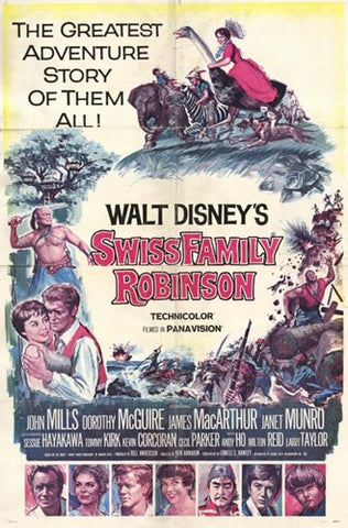 Swiss Family Robinson Movie Poster Print